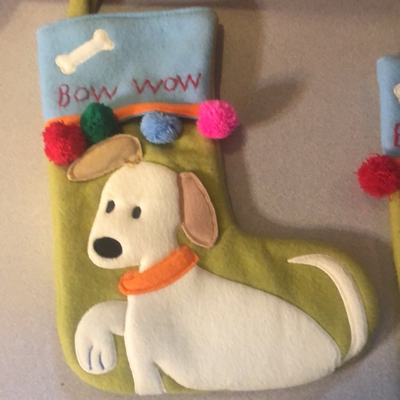 Cute felt dog stockings - Picture 2 of 8
